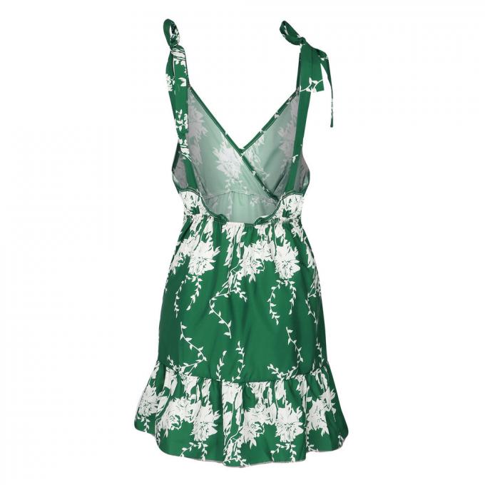 207520 χονδρικές του 2018 προκλητικές πράσινες backless β γυναίκες φορεμάτων παραλιών λαιμών αμάνικες μίνι
